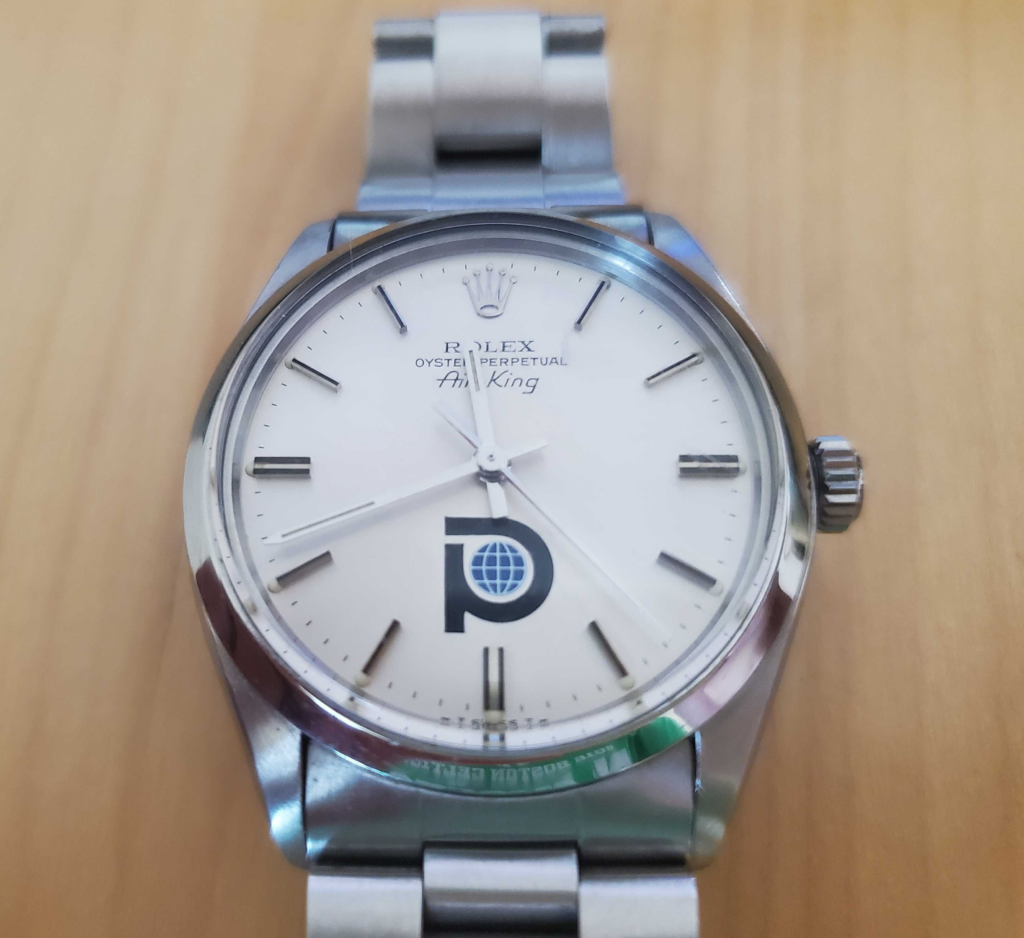 rolex air king 5500 Pool Intairdril dial 1