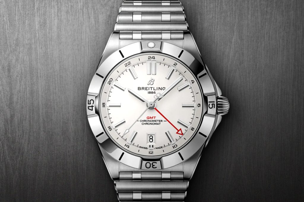 Breitling Chronomat GMT 40 ref. A32398101A1A1. Photo credit: Breitling