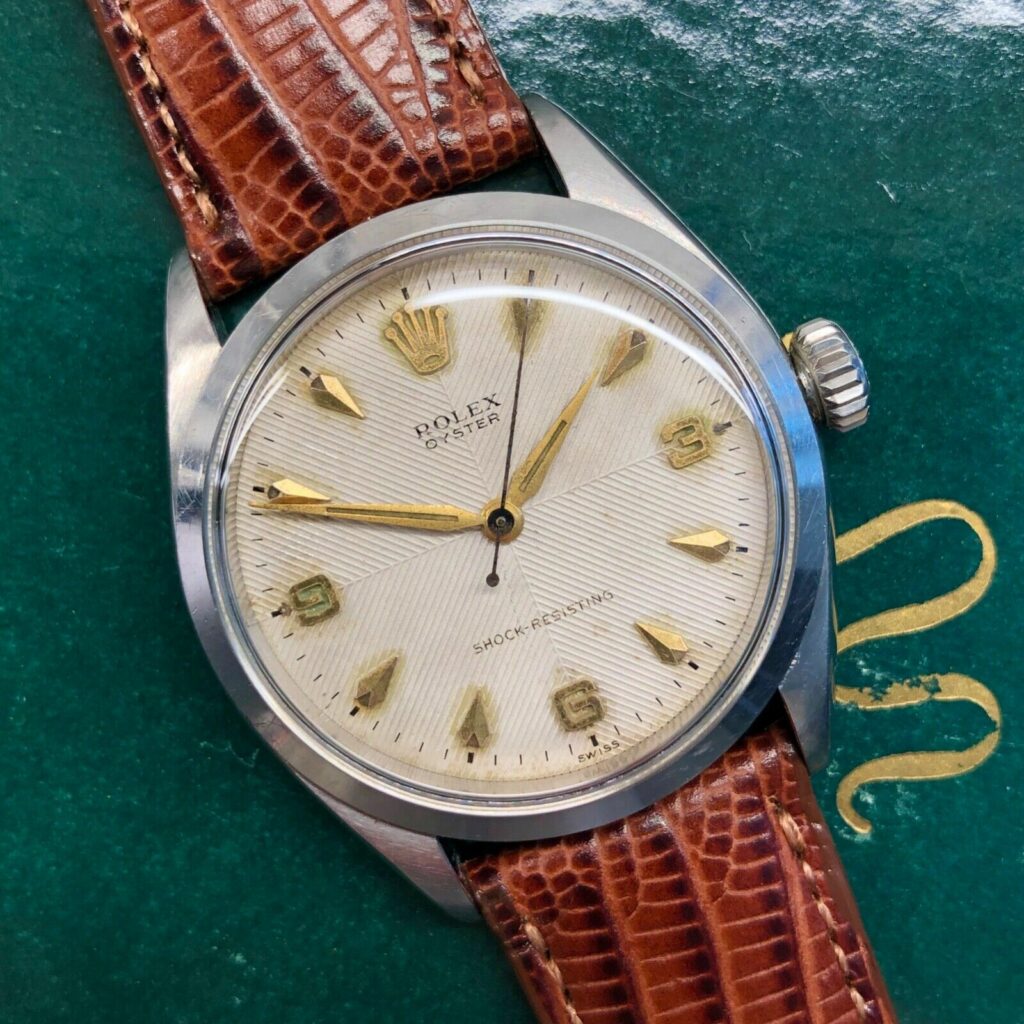 Rolex with chevron dial