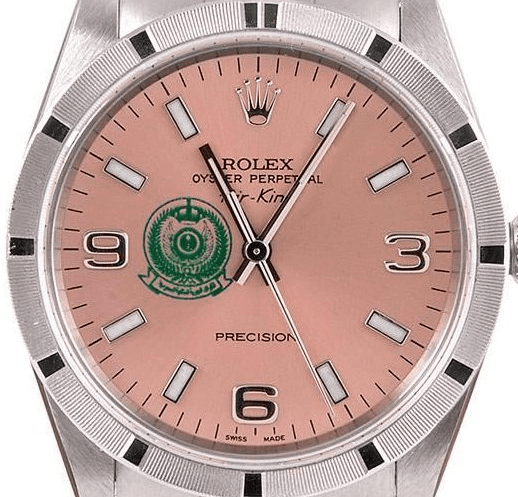 Rolex Air-King ref. 14010 with Saudi Royal Air Force crest dial