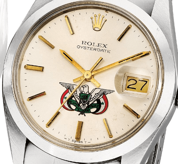 Rolex Oysterdate ref. 6694 circa 1975 with "Emblem of Yemen" logo dial