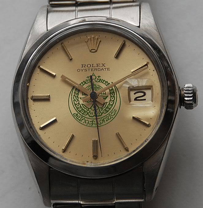 Rolex with logo dial, assumed to be for Saudi paratrooper unit