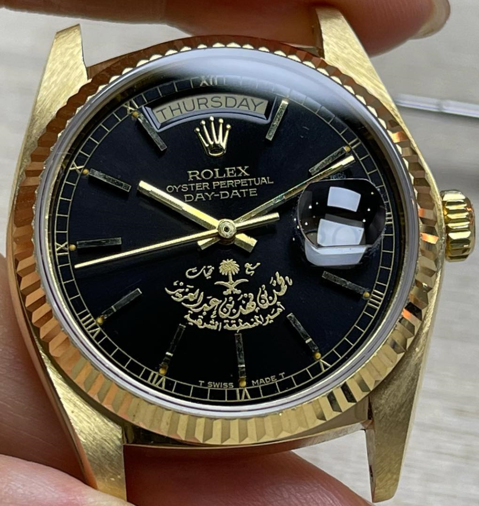 Rolex Day-Date with Muhammad bin Fahd Al Saud (Governor of Eastern Province) logo dial