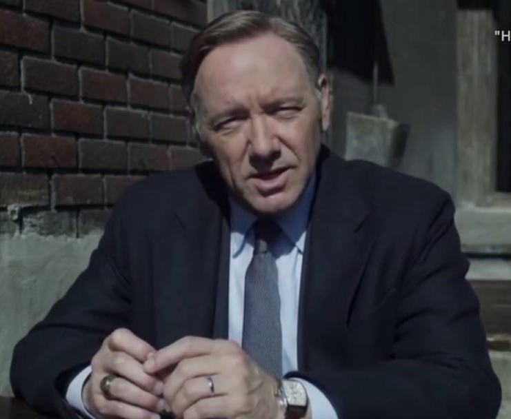 Kevin Spacey wearing IWC Da Vinci in House of Cards