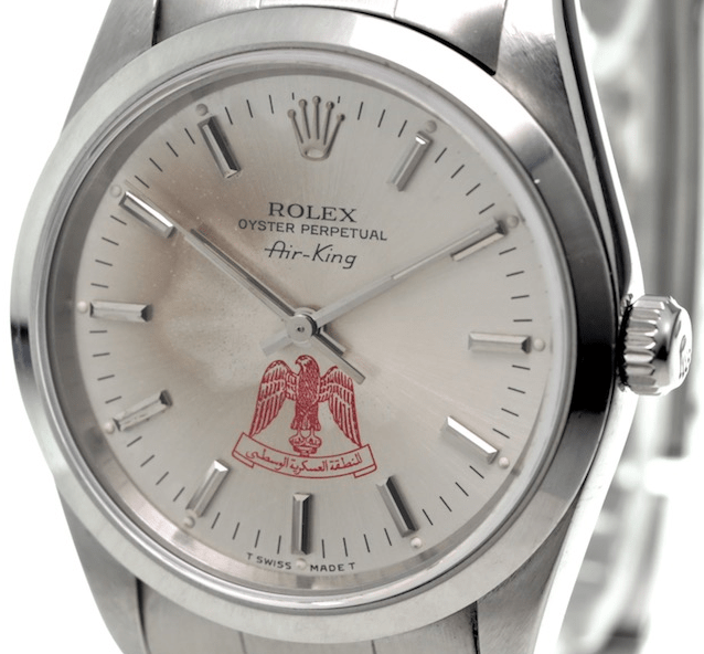Rolex Air-King ref. 14000 with Libya Air Force logo dial