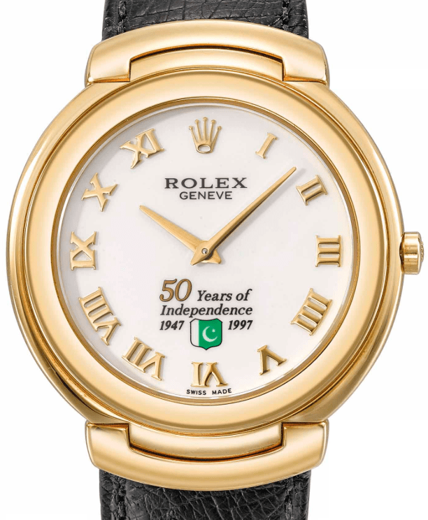Rolex Cellini ref. 6623/8 with Pakistan 50 Years of Independence Dial