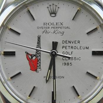 Rolex Air-King ref. 5500 with Denver Petroleum Golf Classic 1985 logo dial