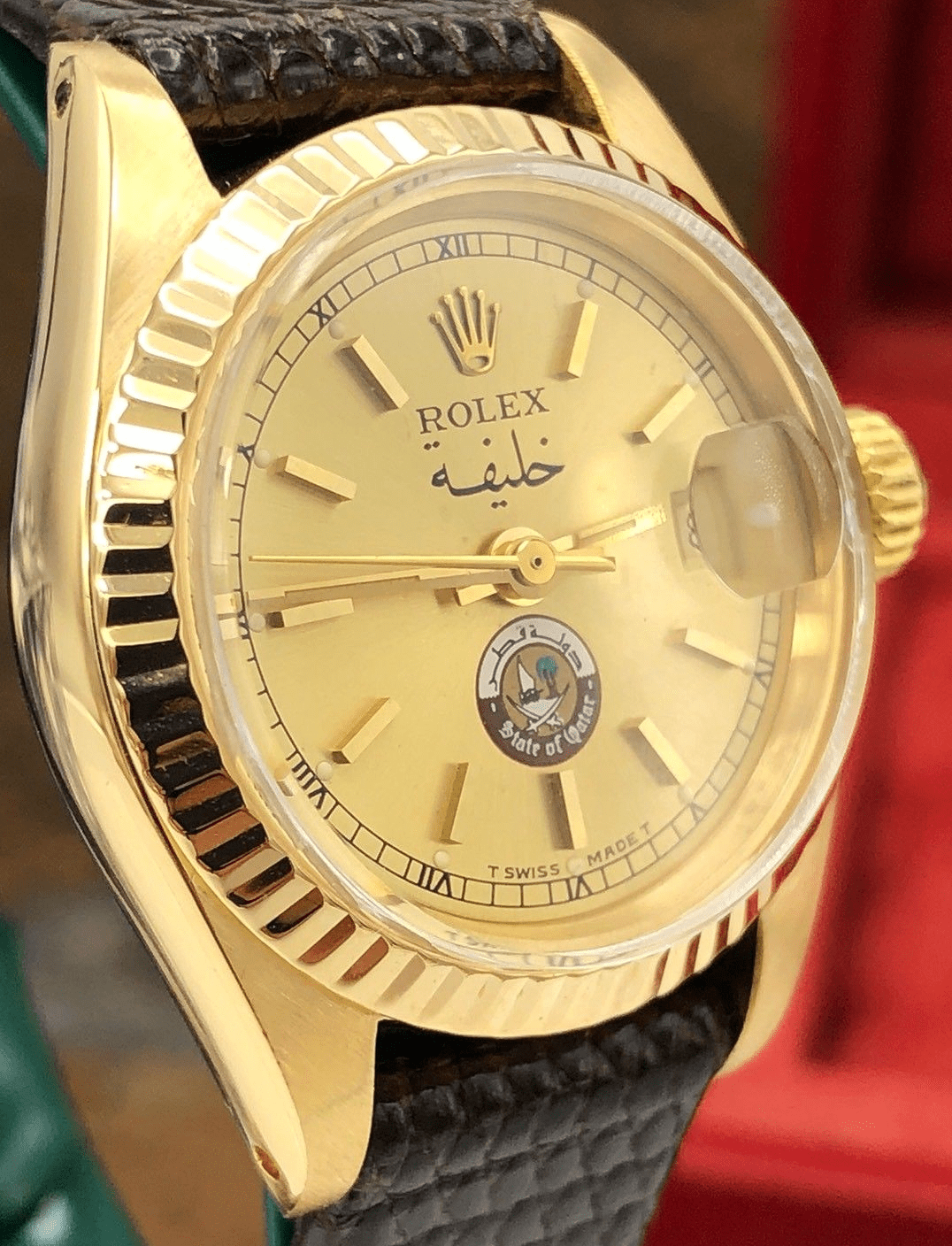 Rolex Ladies' Datejust ref. 6904 with State of Qatar logo dial