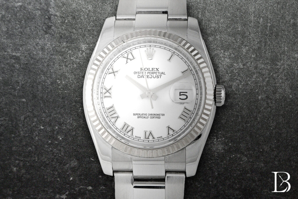 ROLEX
Datejust 36 White Roman Dial Watch
REF: 116234
