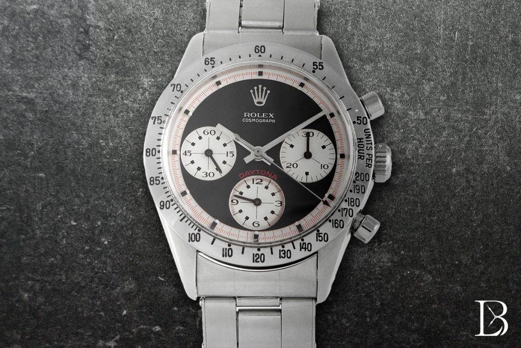 A "Paul Newman Daytona" ref. 6239, similar to Newman's but with a black dial