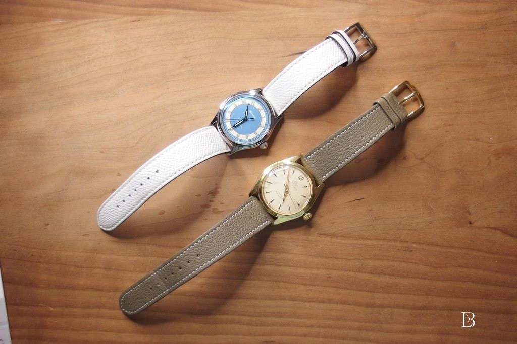 Watches on goat leather straps