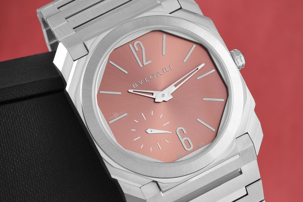 Bulgari Octo Finissimo Automatic salmon dial watch