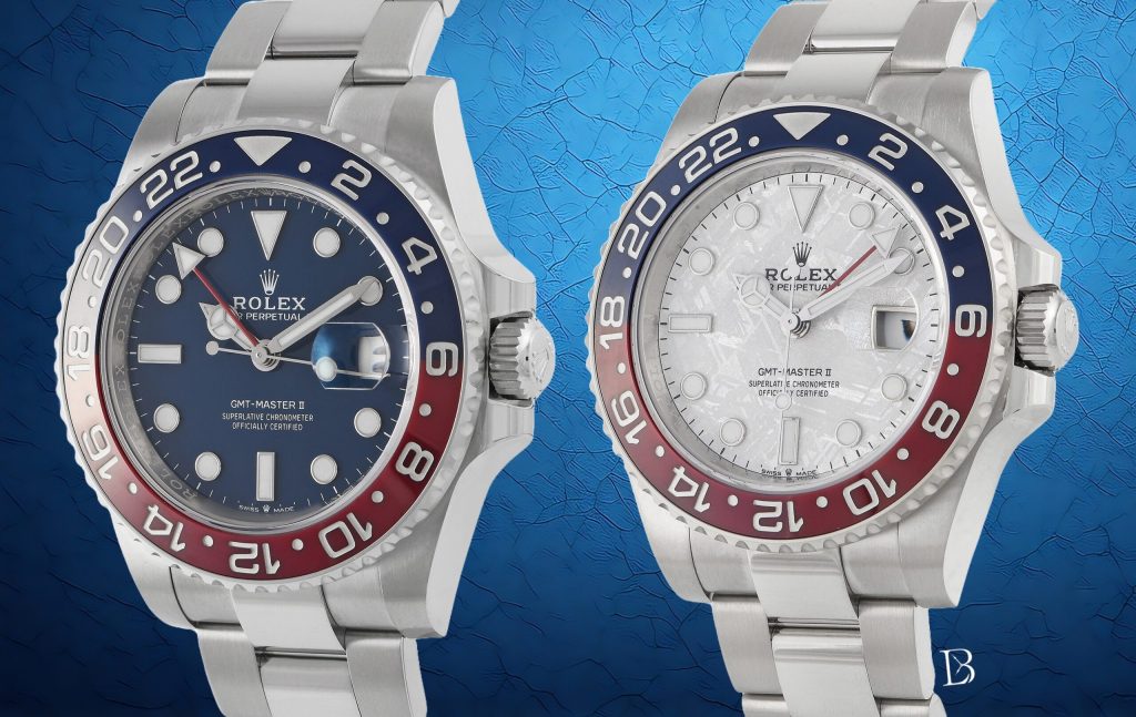 White gold Rolex Pepsis