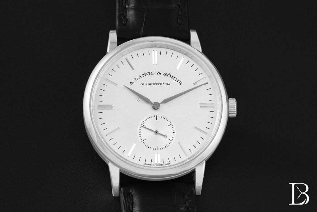 The 37mm Saxonia Thin is our entry level A Lange choice from the current catalog