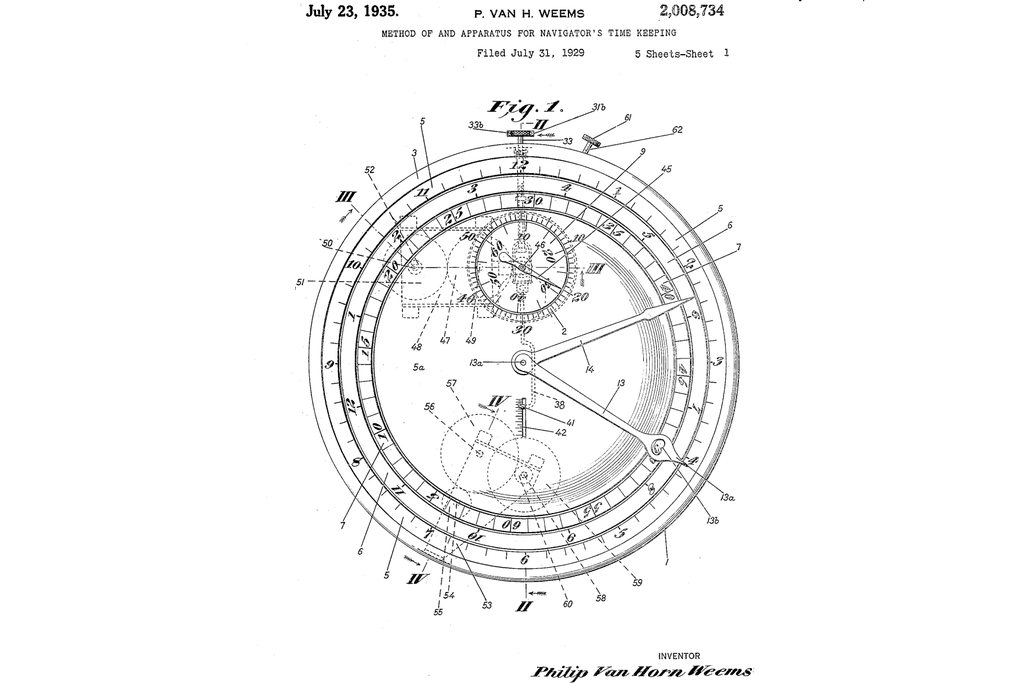 The original Weems bezel patent