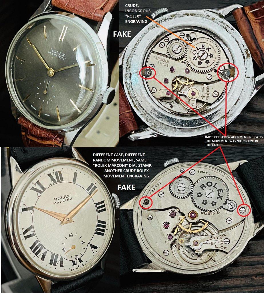 Fake eBay Marconi movements