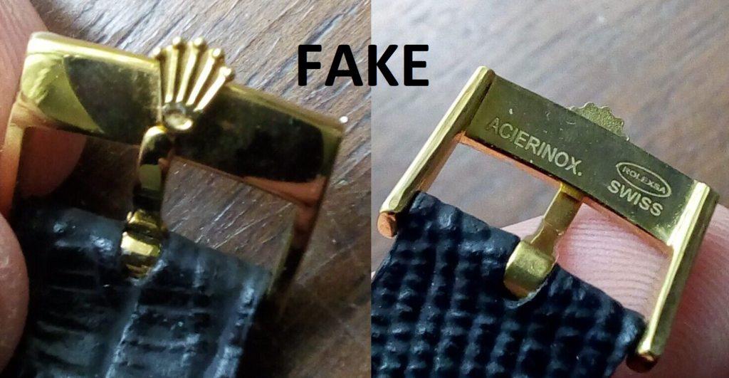 Fake Rolex buckles for leather straps
