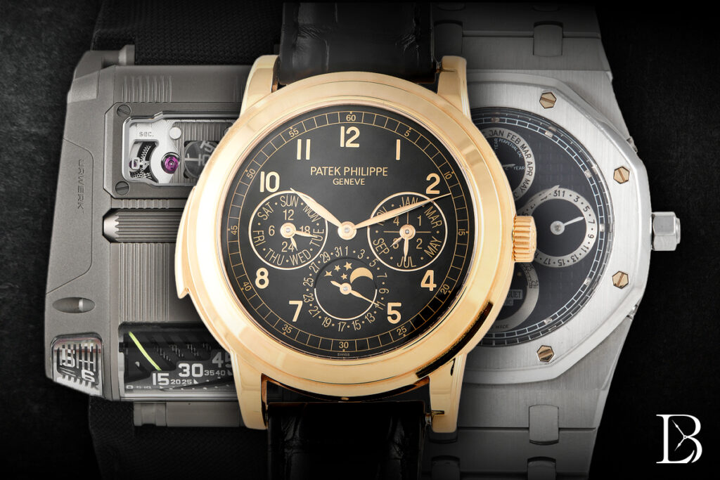 Three watches from top-tier watch brands