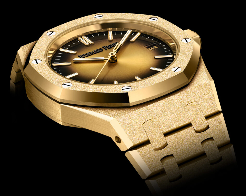 Frosted yellow gold Royal Oak