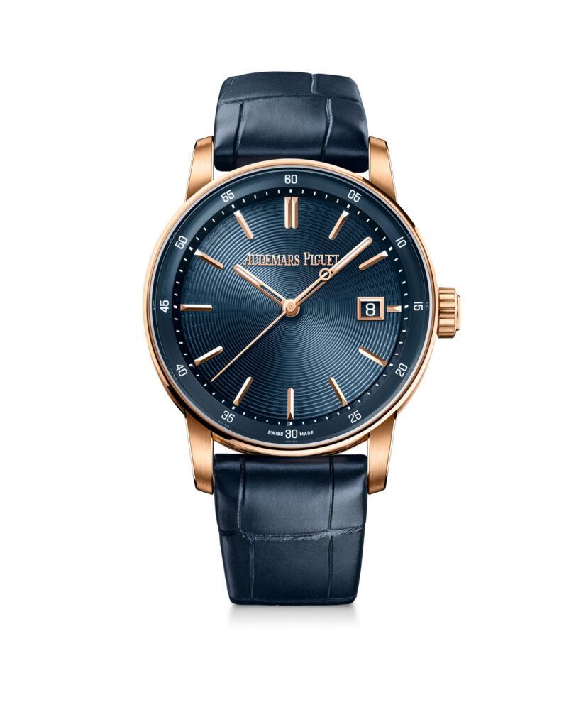 Code 11.59 with navy blue dial