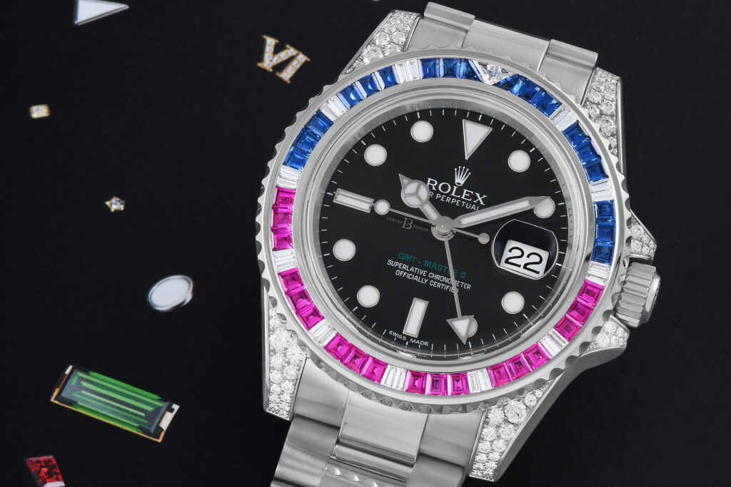 Rare gem-set Rolex watch: 116759 SARU