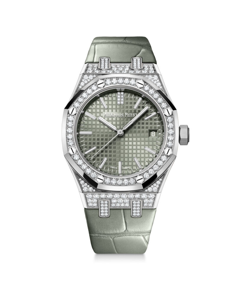 2024 Audemars Piguet Watch Releases: Royal Oak Selfwinding 37mm in white gold with diamonds