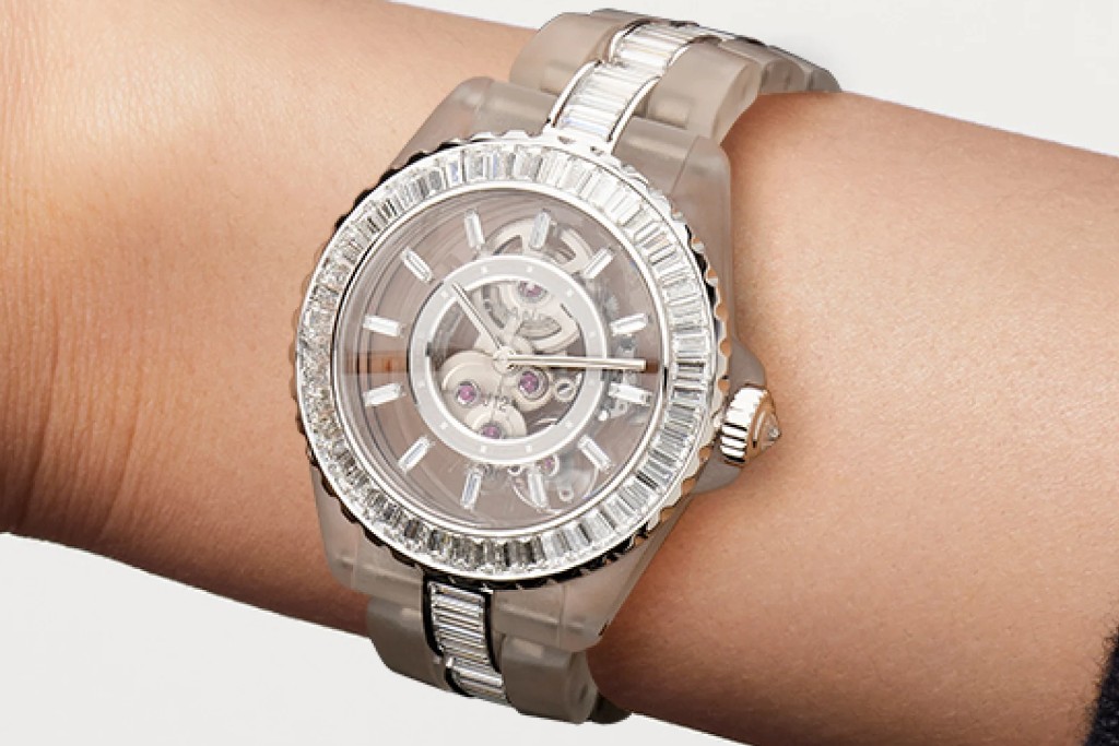 Sapphire case watch from Chanel: J12 X-Ray