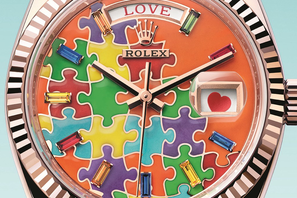 The rare Rolex Day-Date emoji watch