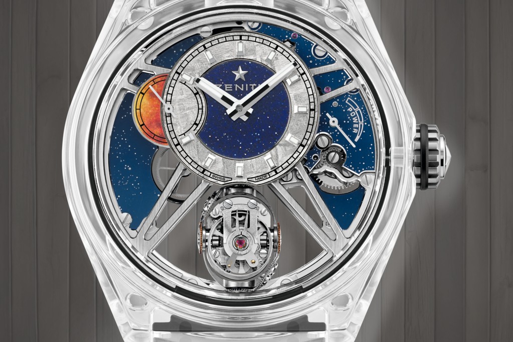  Zenith sapphire case watch: Defy Zero-G Sapphire