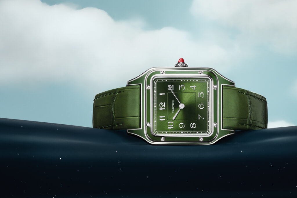 Santos-Dumont ref. WGSA0096 with green dial