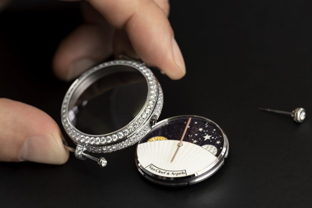 Lady Arpels Jour Nuit being assembled