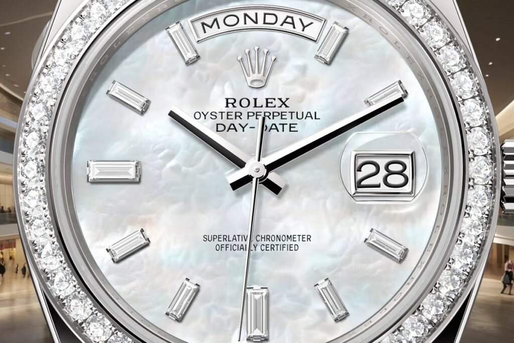 Rolex 2024 Day-Date 40 MOP dial