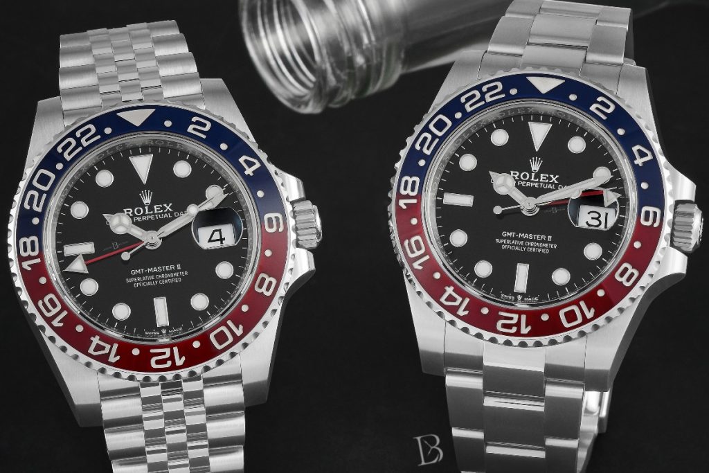 Ref. 126710 BLRO shown with both bracelet options