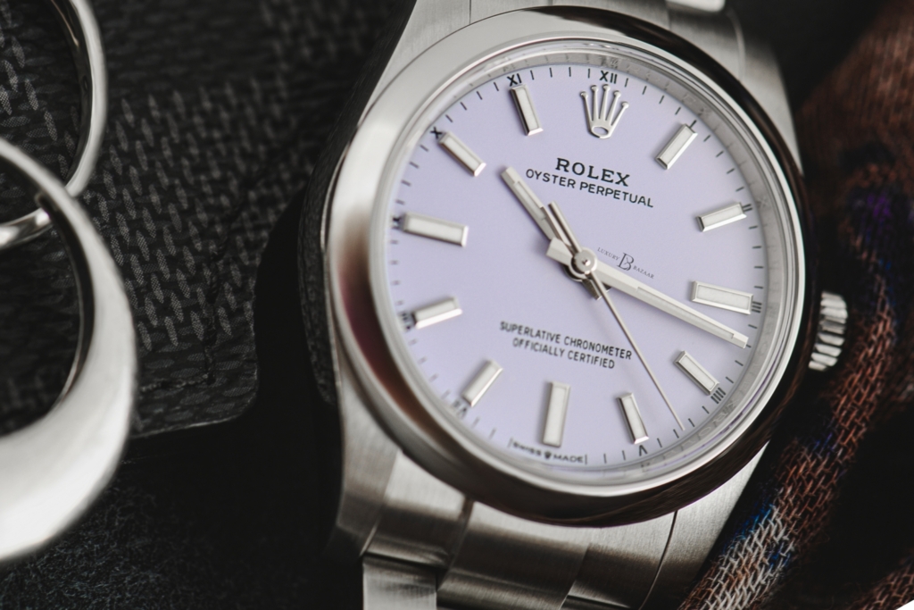 Lavender Rolex Oyster Perpetual 34 ref. 124200