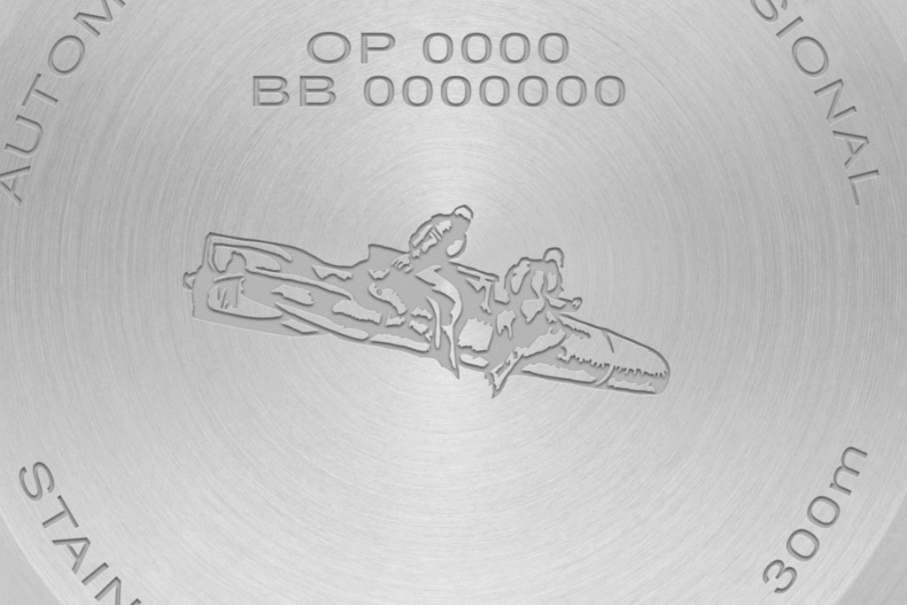 This Panerai 2024 release has an engraved caseback with a manned torpedo on it