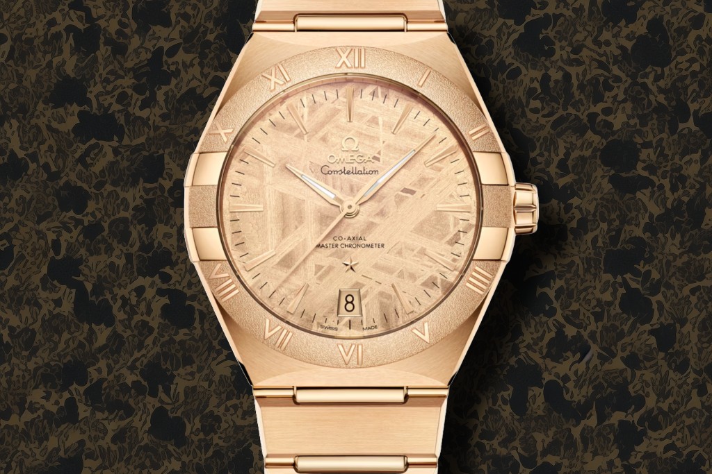 Meteorite dial gold model