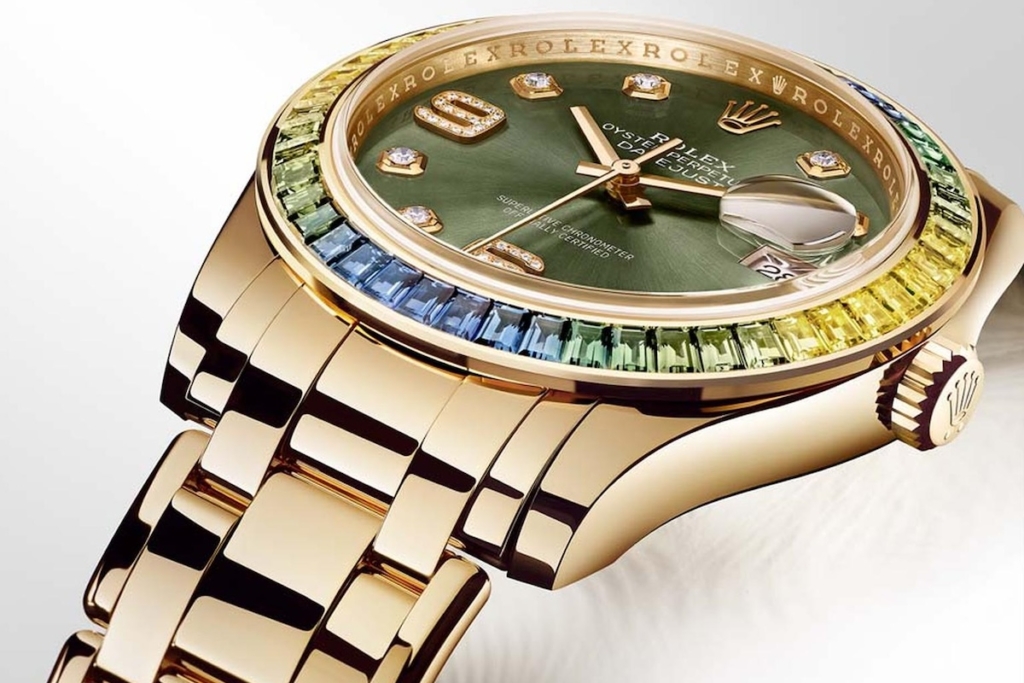 Rolex Pearlmaster 39 ref. 86348SABLV-0003 with sapphire-set bezel