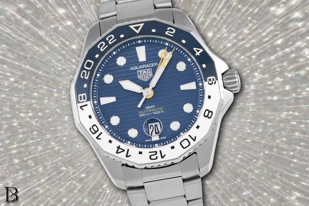 The best TAG Heuer Aquaracer just might be the blue-and-white GMT