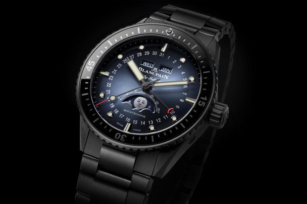 Ceramic Bathyscaphe Quantième Complet Phases de Lune