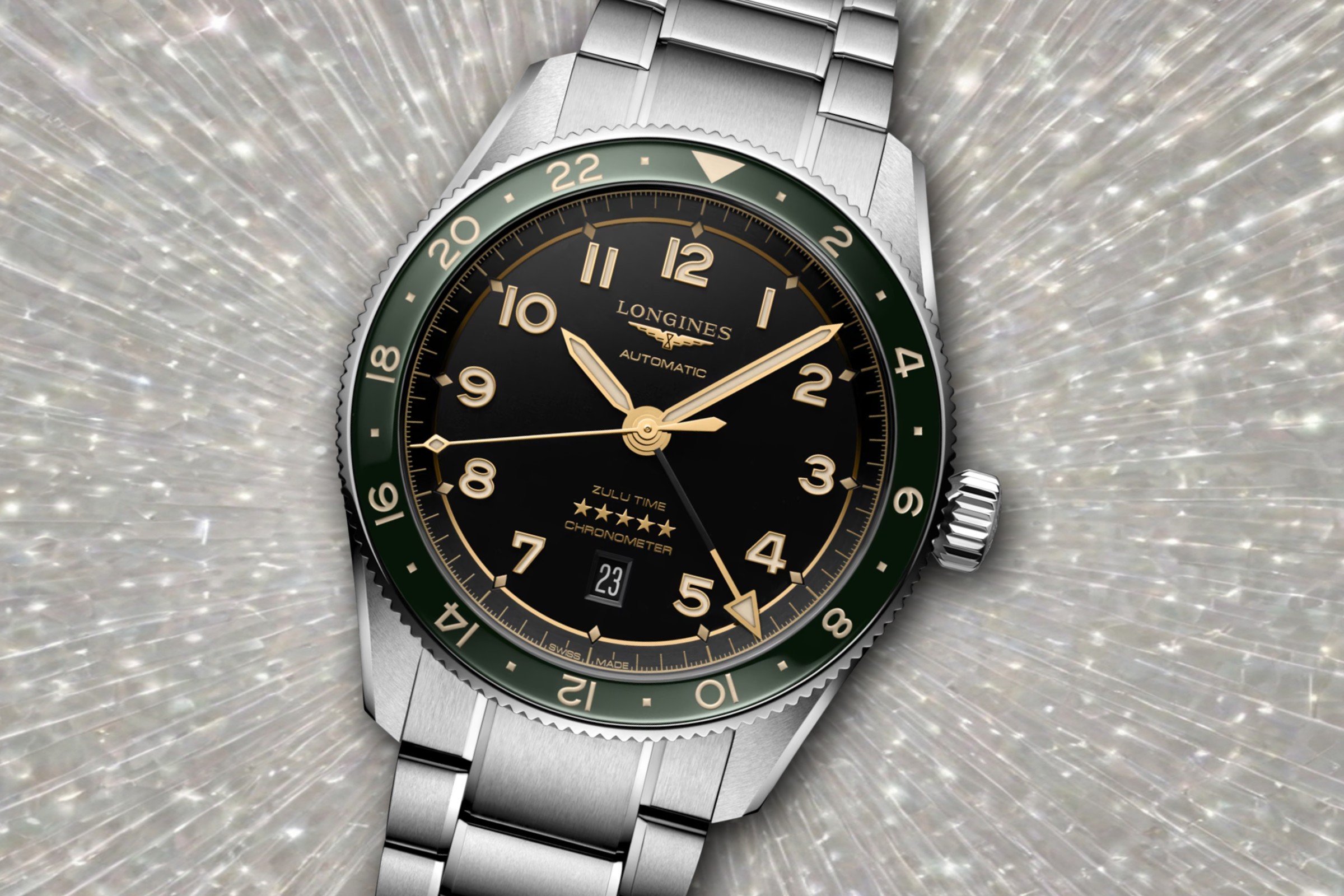 Longines, one of the most underrated watch brands, is doing well with this Zulu Time ref. L38024636