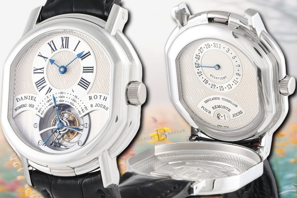 Double Face Tourbillon XV Years Platinum Watch Ref: 197.X.70