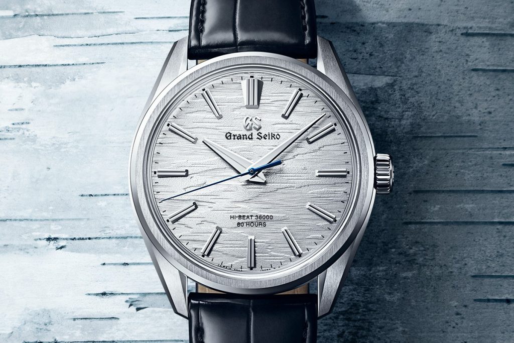 Brilliant Hard Titanium Grand Seiko with birch bark dial, ref. SLGW003