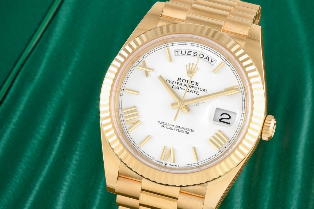 Yellow gold Rolex Day-Date 40 ref. 228238