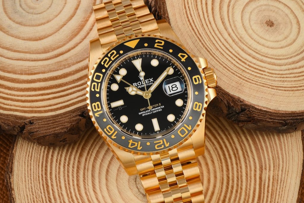 Yellow gold Rolex GMT-Master II ref. 126718GRNR