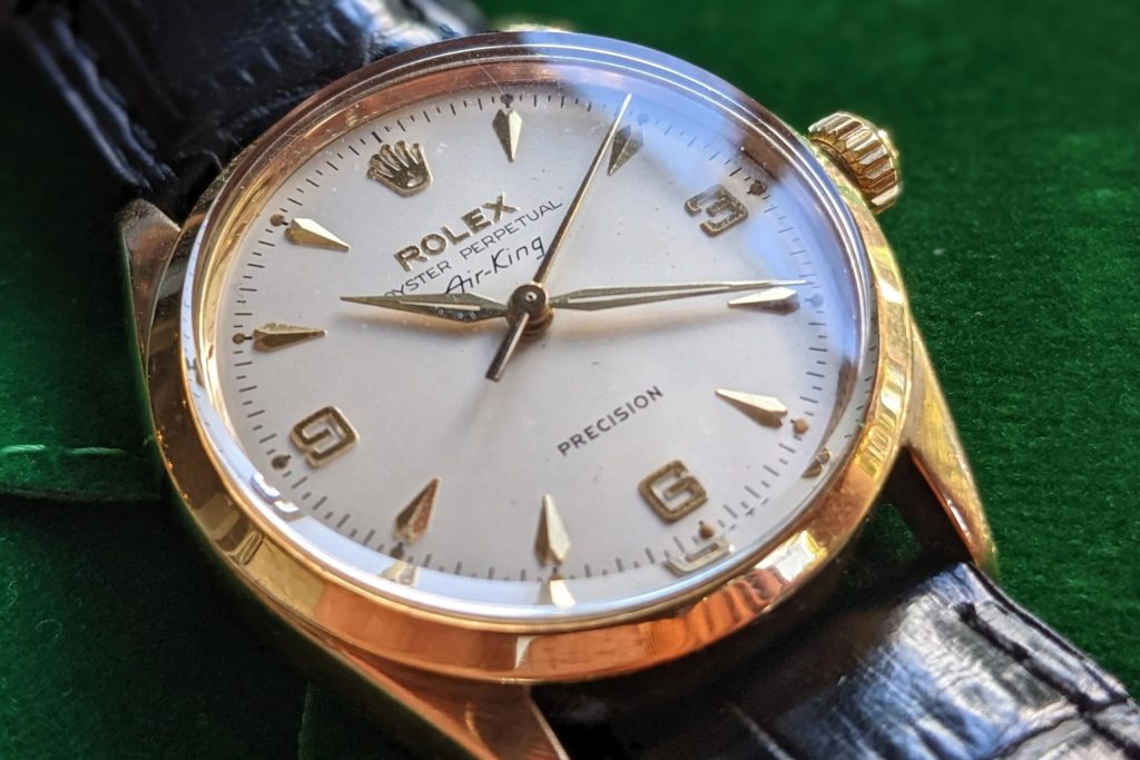 Rolex Air-King ref. 5500 in 9k yellow gold