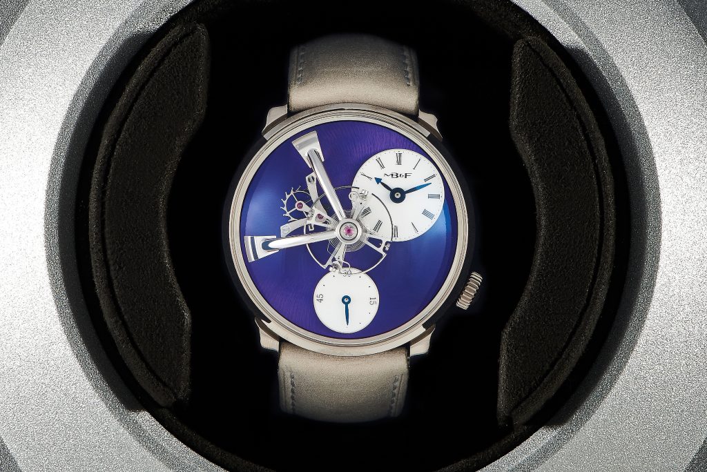 Rare purple dial MB&F Legacy Machine 101