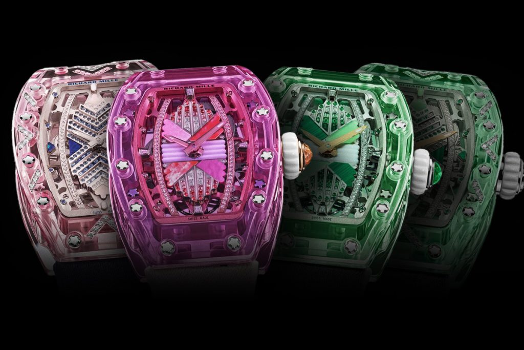 Richard Mille RM 07-02 watches with sapphire cases