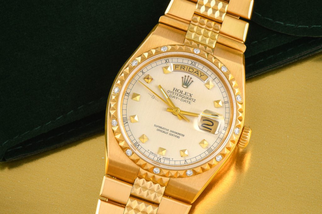 Best integrated bracelet watches: Rolex Oysterquartz