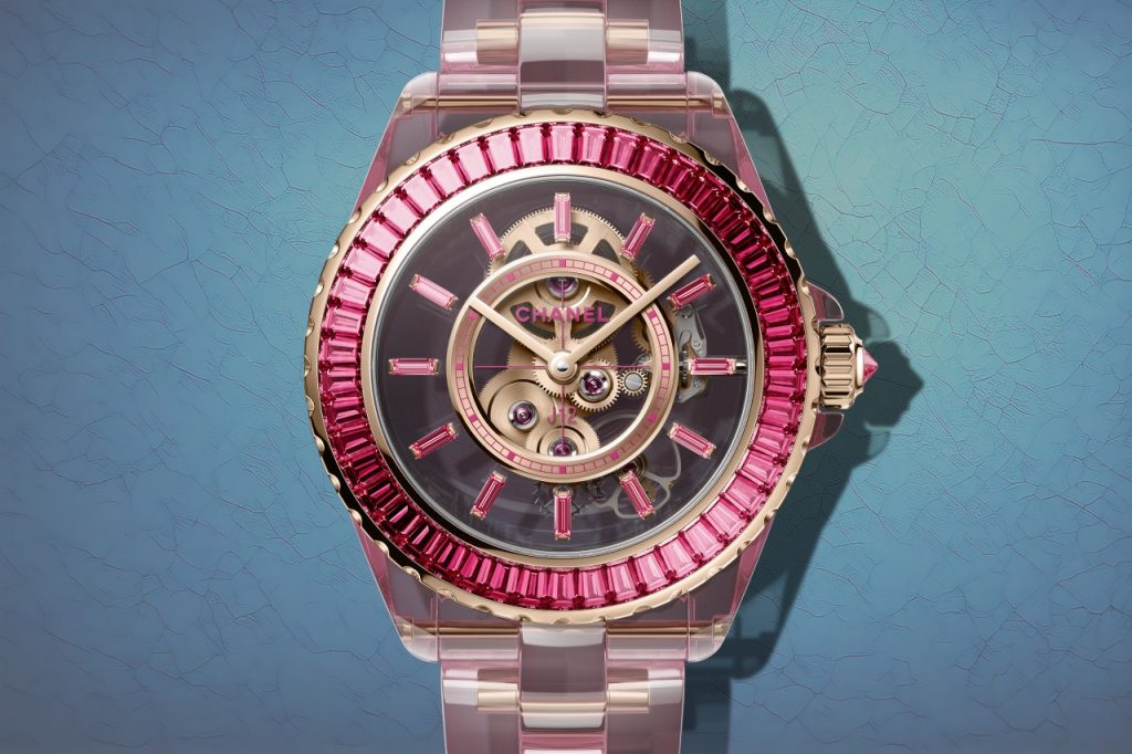The Chanel J12 X-Ray Pink Edition follows the 2024 luxury watch trend of fashion brands going high-end