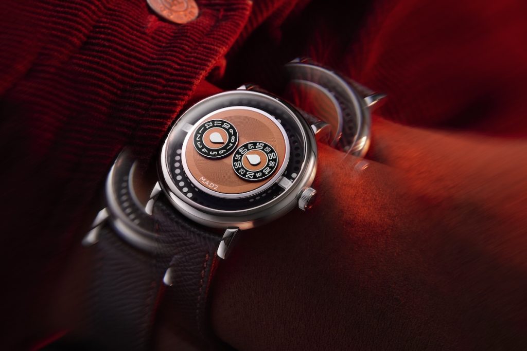 Orange MB&F M.A.D.2 watch
